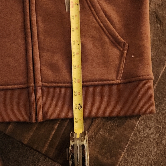 Carhartt Oiled Walnut Heather Full Zip Hoodie and Tee - Picture 11 of 11